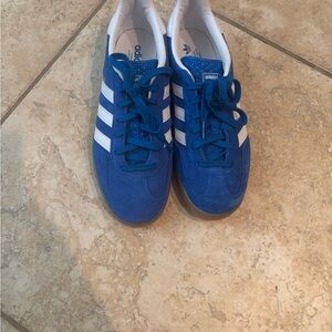 Adidas Blue Gazelle Sneakers Classic Suede Design